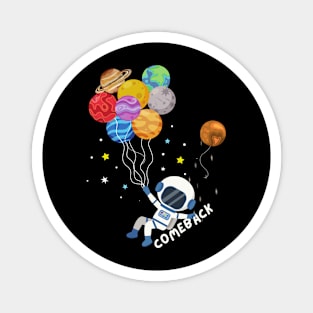 Astronaut Balloons Planets Magnet